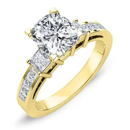 Hazel - GIA Natural Cushion Diamond Engagement Ring