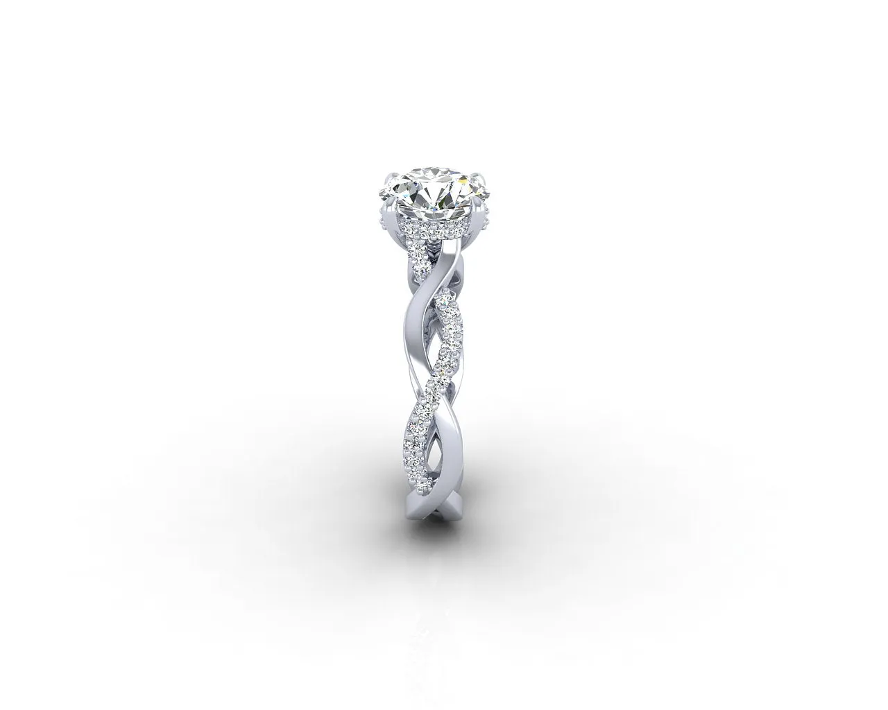 INFINITY STYLISH DIAMOND ENGAGEMENT RING