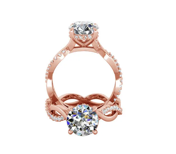 INFINITY STYLISH DIAMOND ENGAGEMENT RING