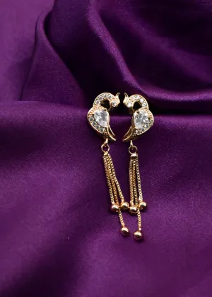 INSPIRING PEACOCK EAR RINGS