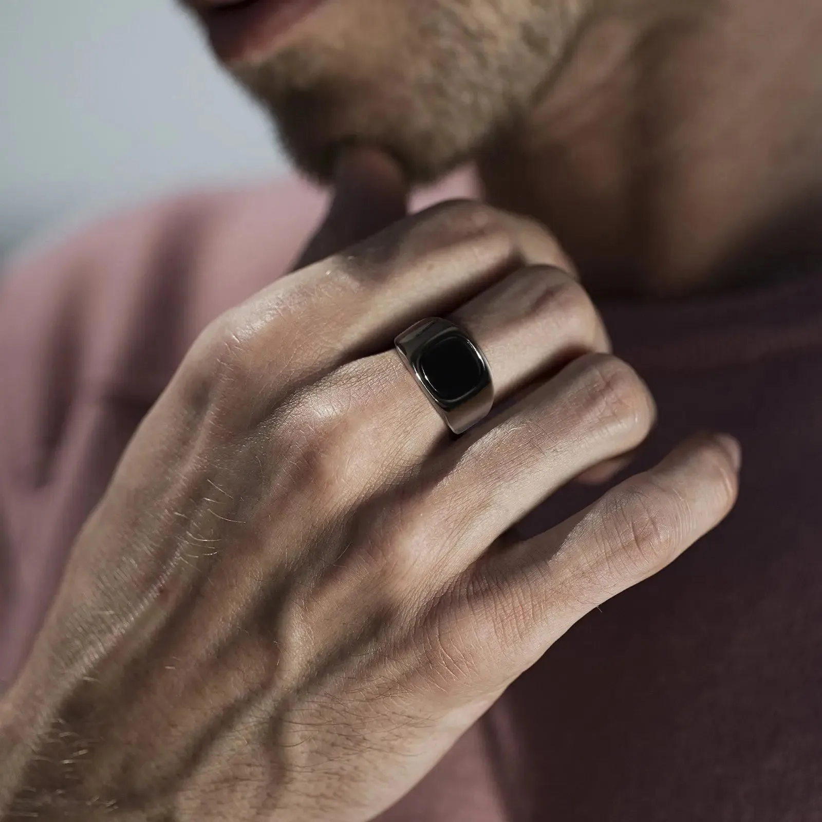 Legend Stylish Black Stone Rings