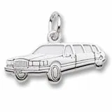 Limousine Charm In Sterling Silver