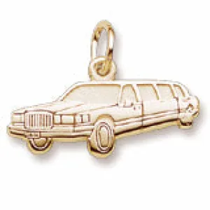 Limousine Charm in Yellow Gold Plated