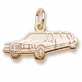 Limousine Charm in Yellow Gold Plated