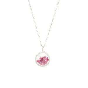 Mini Silver Ruby Shaker Necklace