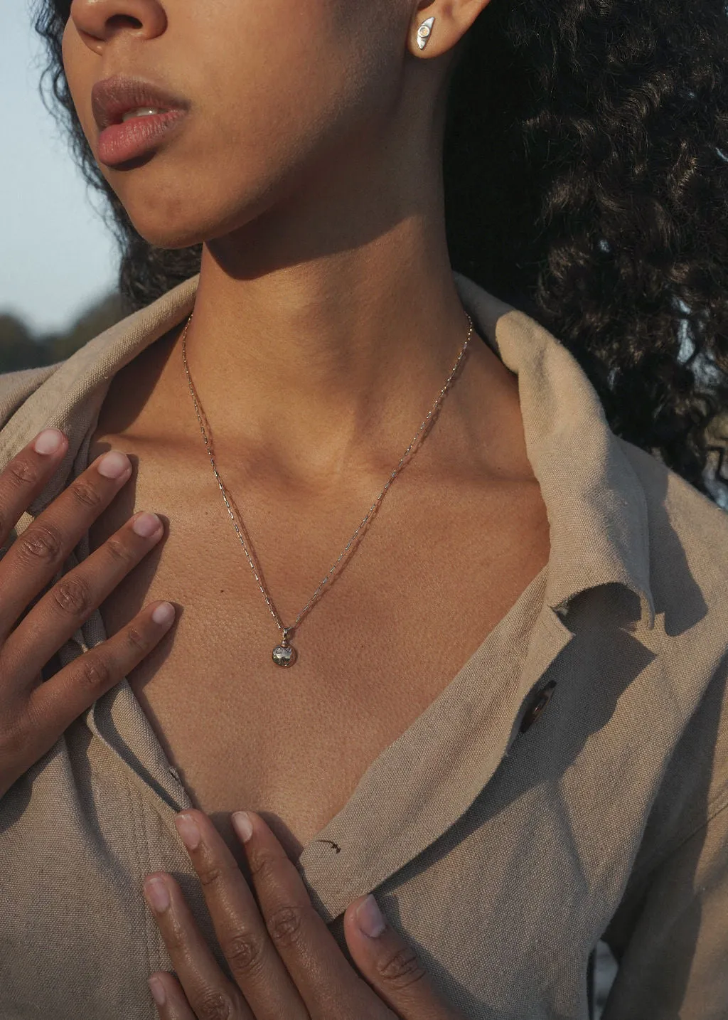 MOON PHASES FRIENDSHIP NECKLACE SET / 14K GOLD