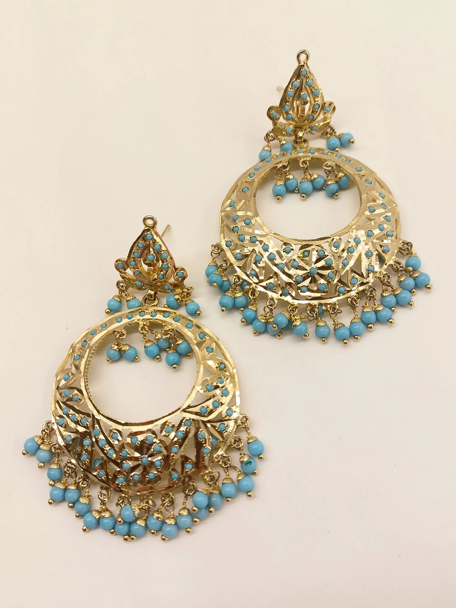 Nabeeha Firozi Jadau Earrings