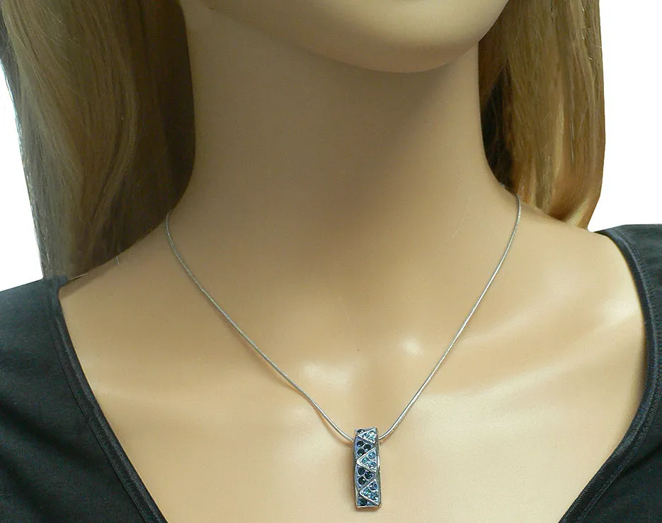 Necklace Chain and Pendant  Rhodium Snake Design Chain with Extension #AR85750-1