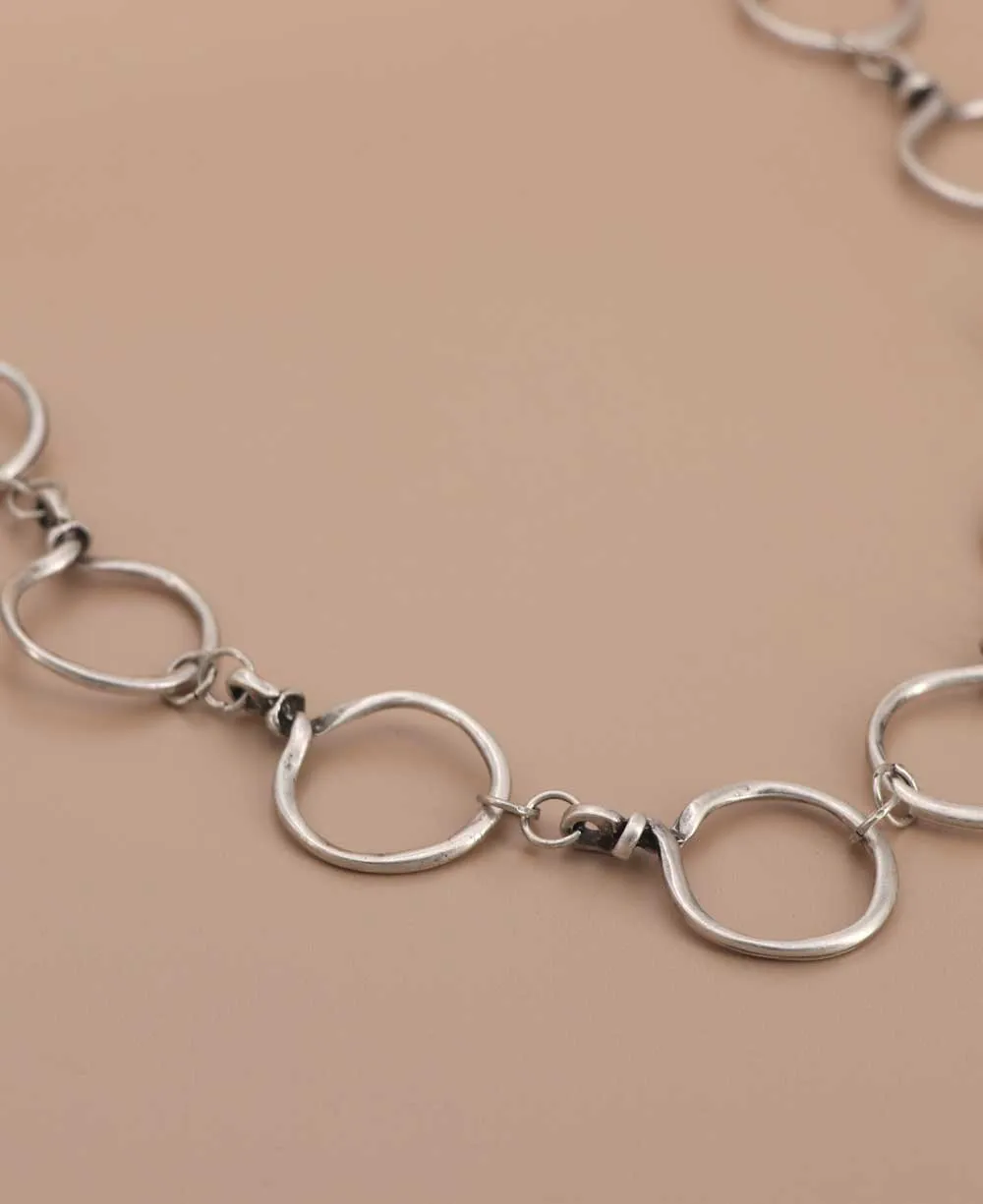 Organic Circular Rings Necklace