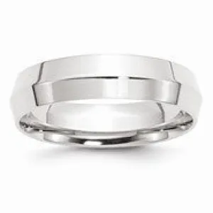 Palladium 5mm Knife edge Wedding Band Ring