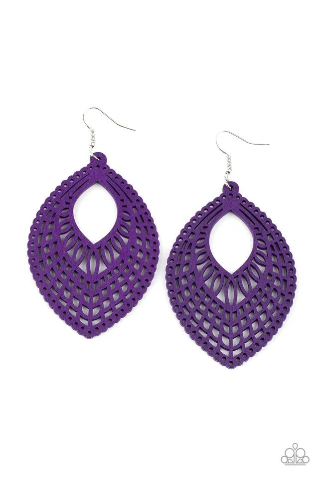 Paparazzi Earring ~ One Beach At A Time - Purple