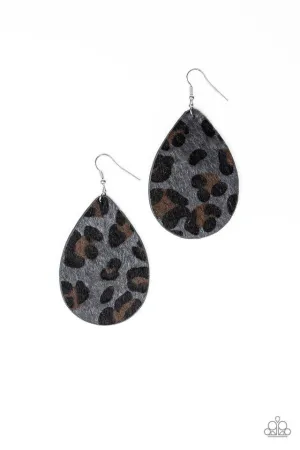 Paparazzi Earring ~ Ra, Ra, Roar - Silver