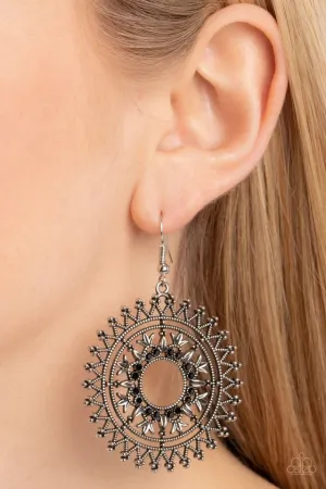 Paparazzi Earring ~ Revel in Radiance - Black