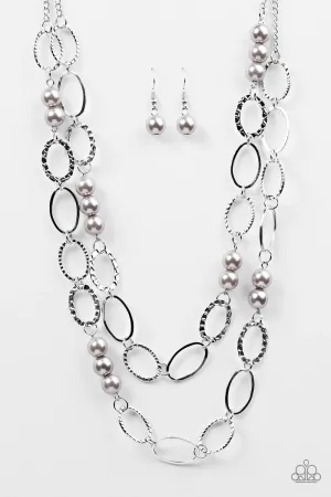 Paparazzi Necklace ~ Box Office Romance - Silver