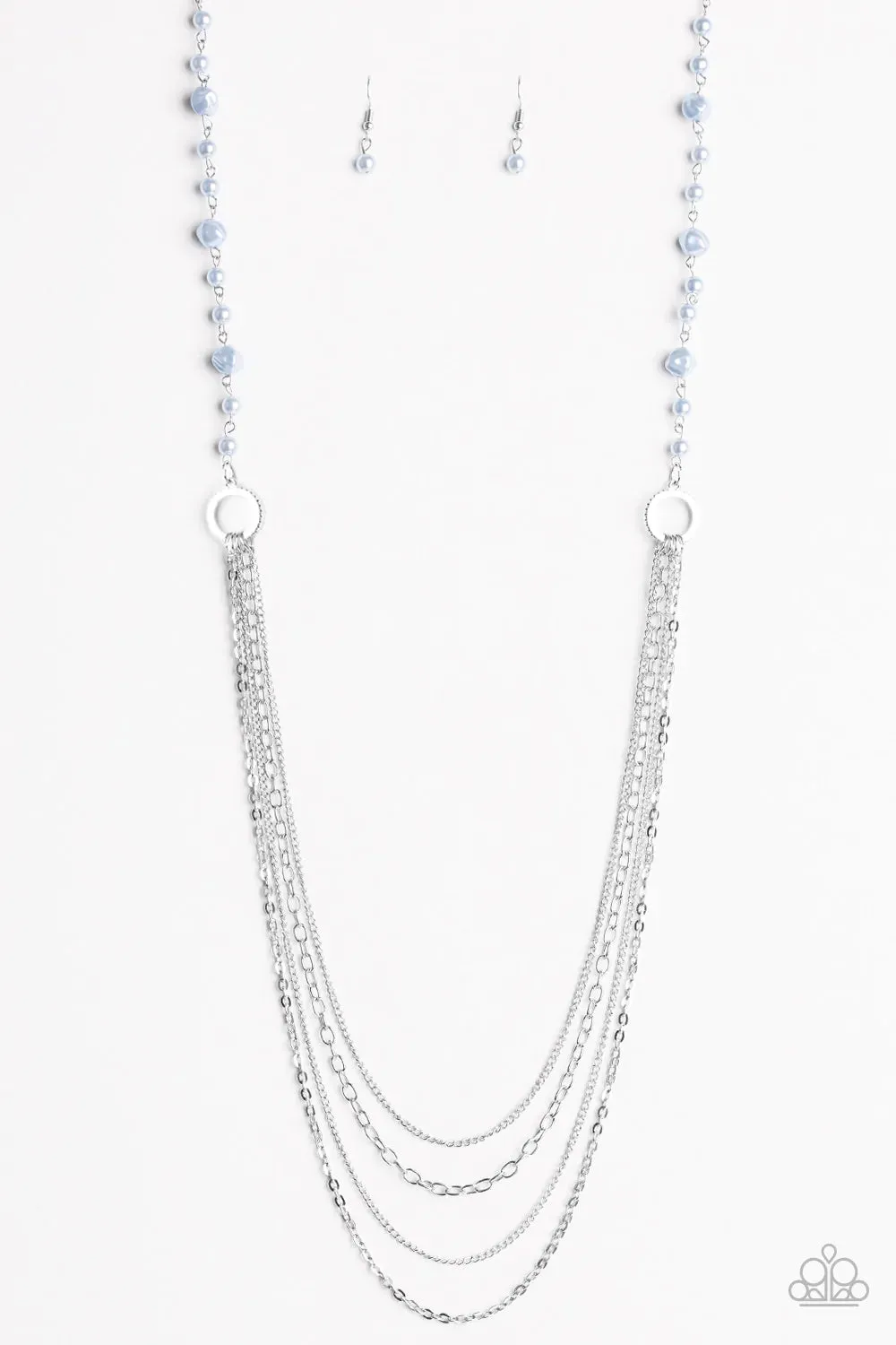 Paparazzi Necklace ~ Contemporary Cadence - Blue