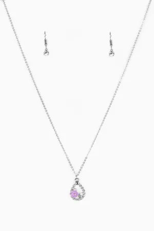 Paparazzi Necklace ~ Serene Spring Showers - Purple