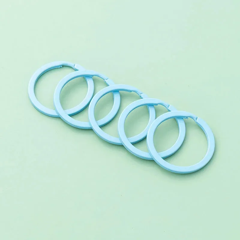 Pastel Color Key Rings (10-Pack)