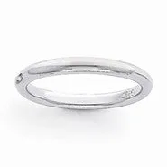 Platinum 3mm Half-Round Comfort Fit Lightweight Wedding Band Ring