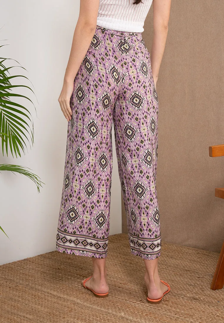 Poly Silk Pareo Pants