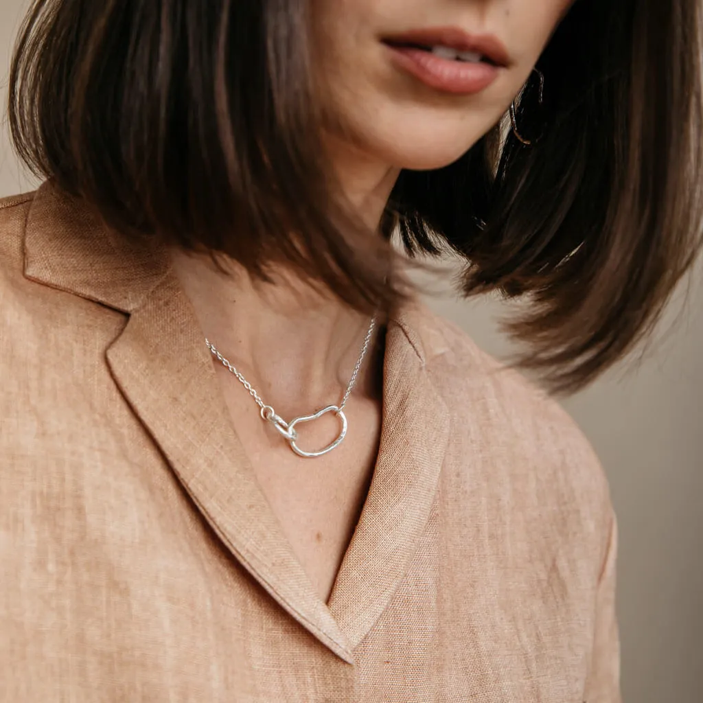 Pool Minimal Necklace - Sterling Silver