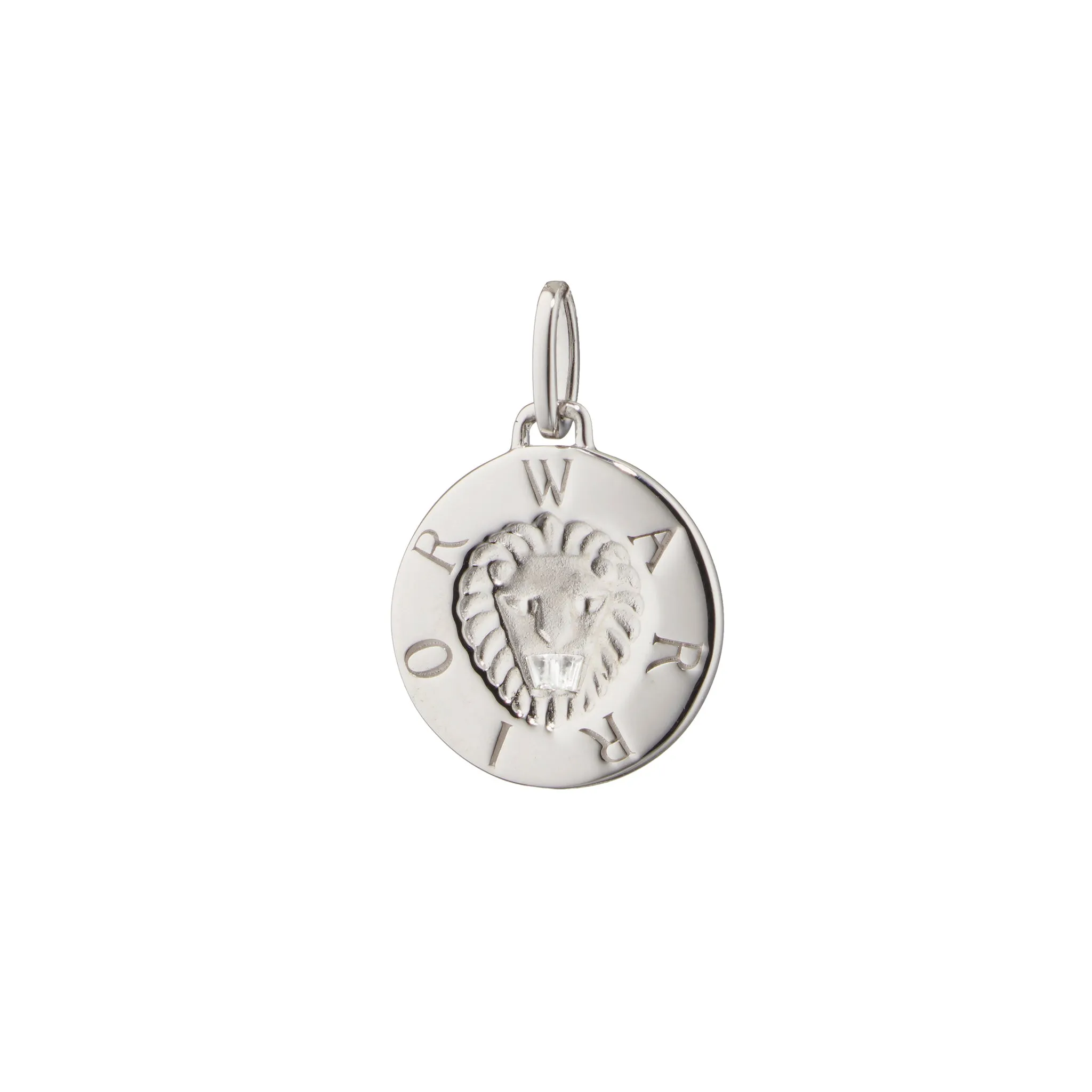 "Warrior" Lion Sterling Silver Intaglio Charm