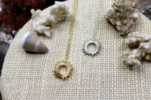 Radiant // Sunburst Necklace, Gold, Sterling Silver, Beach Jewelry // BH-N038