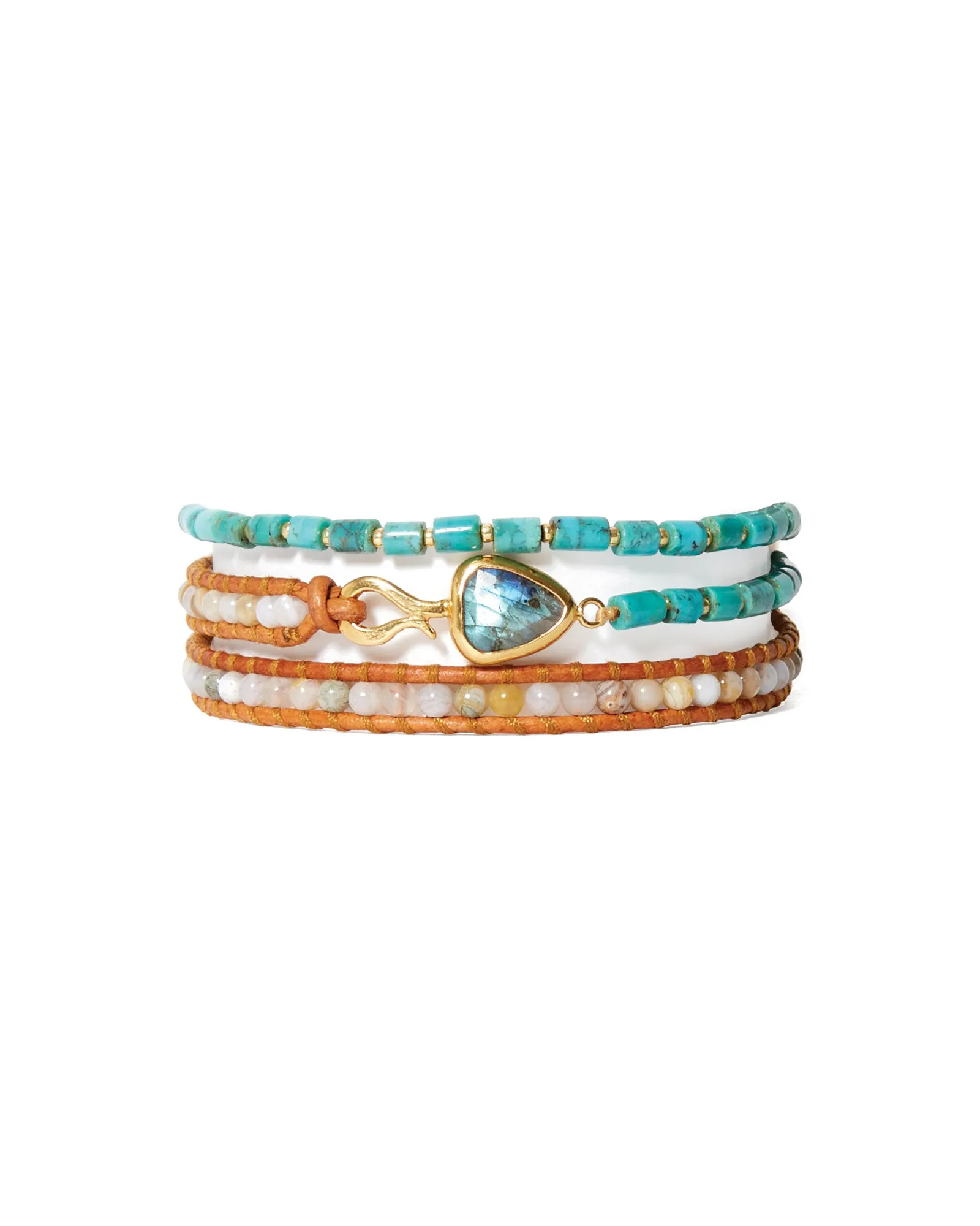 Rahel Triple Wrap Bracelet