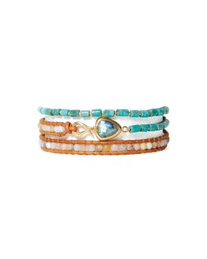 Rahel Triple Wrap Bracelet