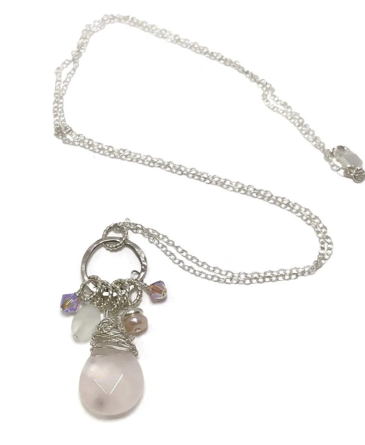 Rose Quartz Charm Necklace