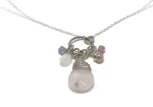 Rose Quartz Charm Necklace