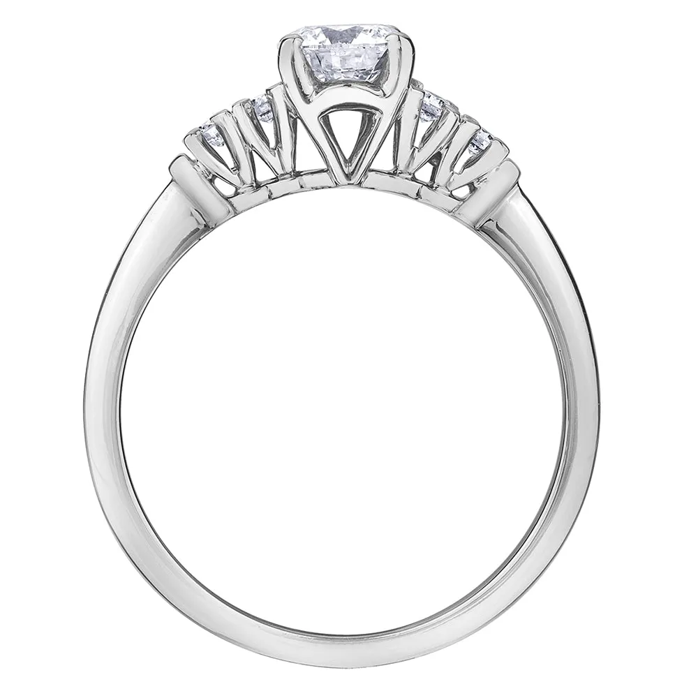 Round Cut Canadian Diamond Engagement Ring