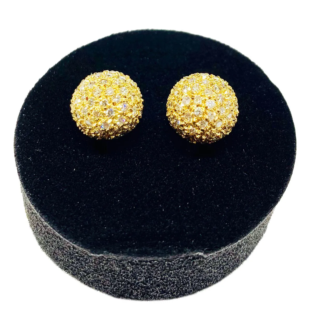 Round diamonds earrings (14K)