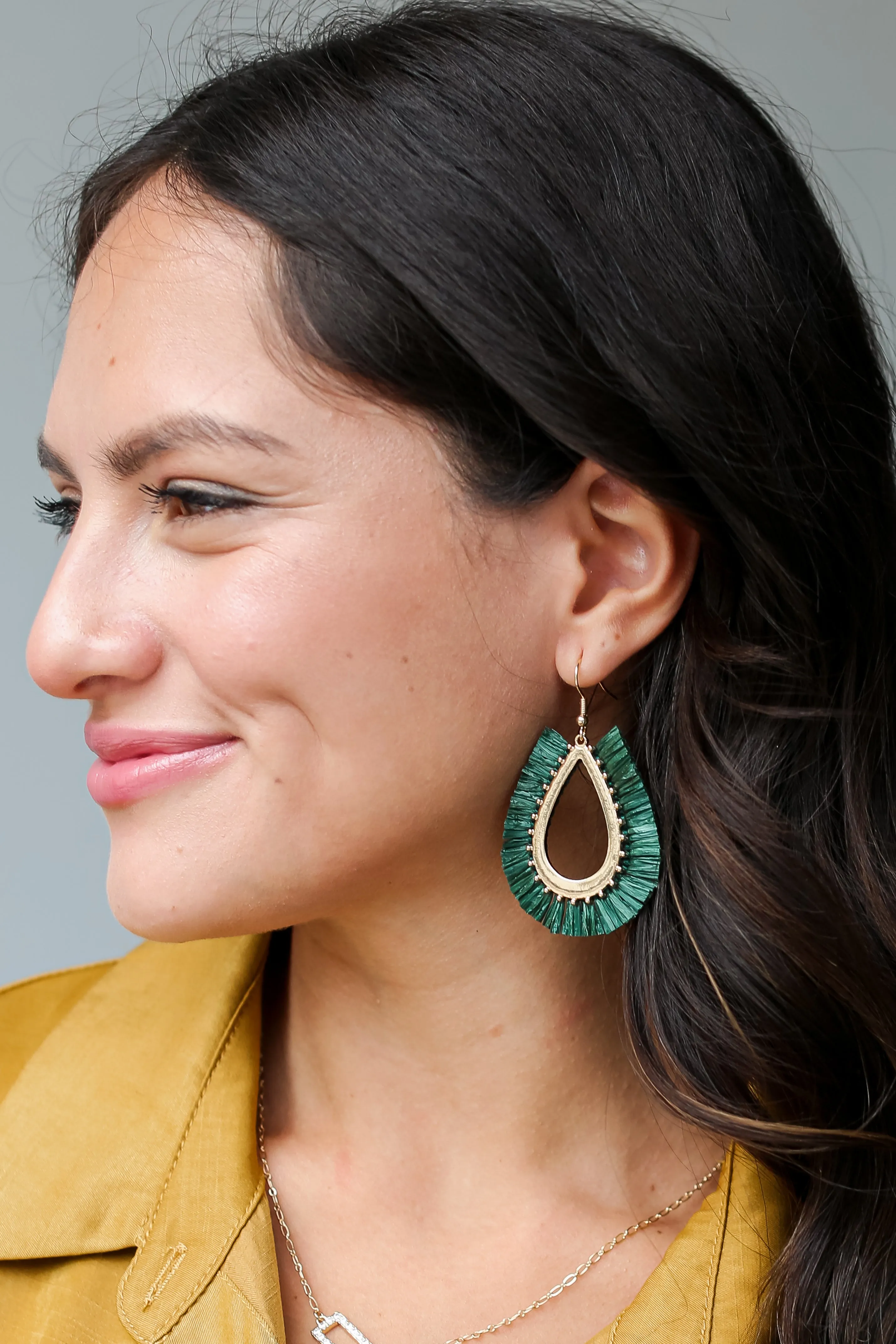 Rowan Fringe Teardrop Earrings