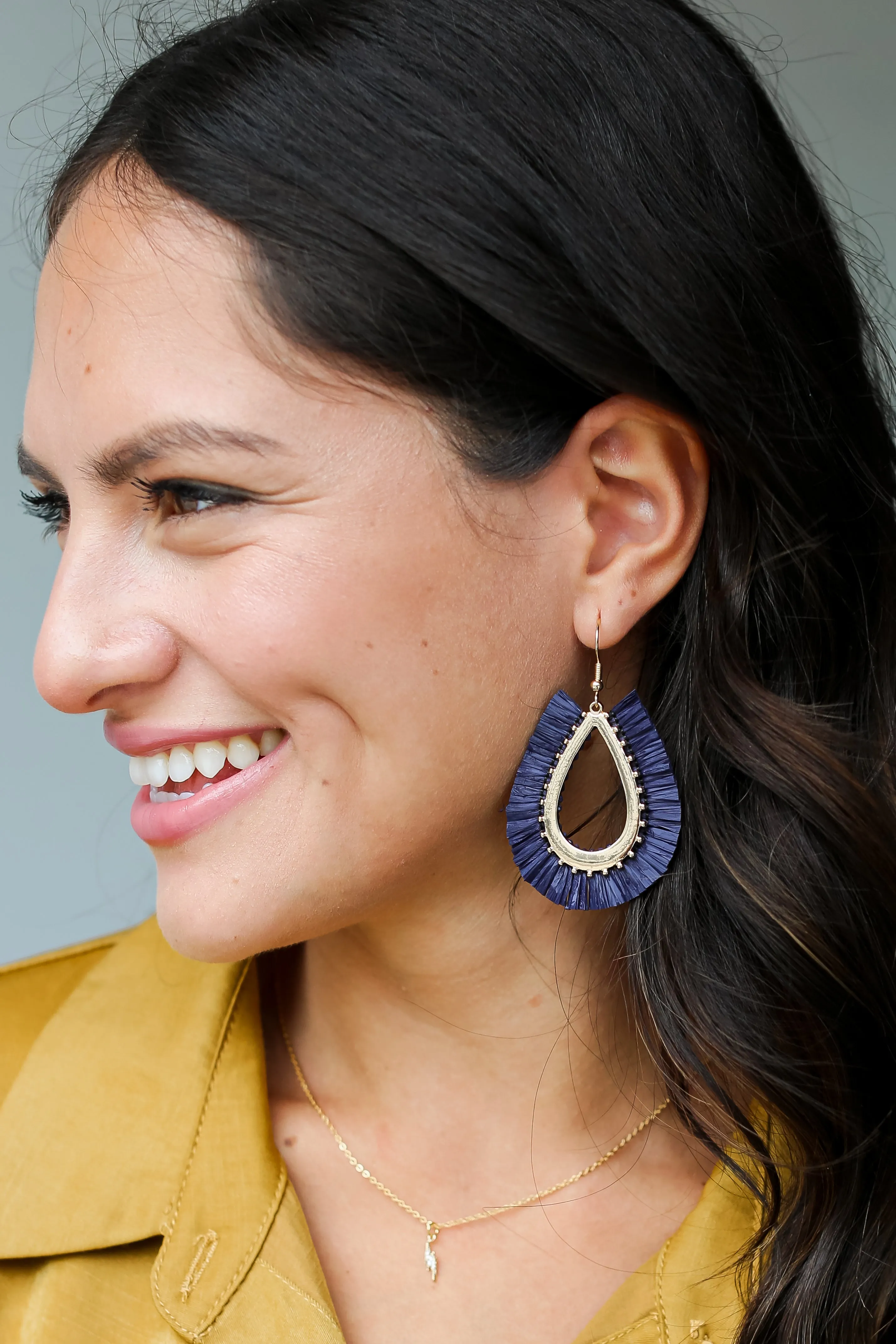 Rowan Fringe Teardrop Earrings