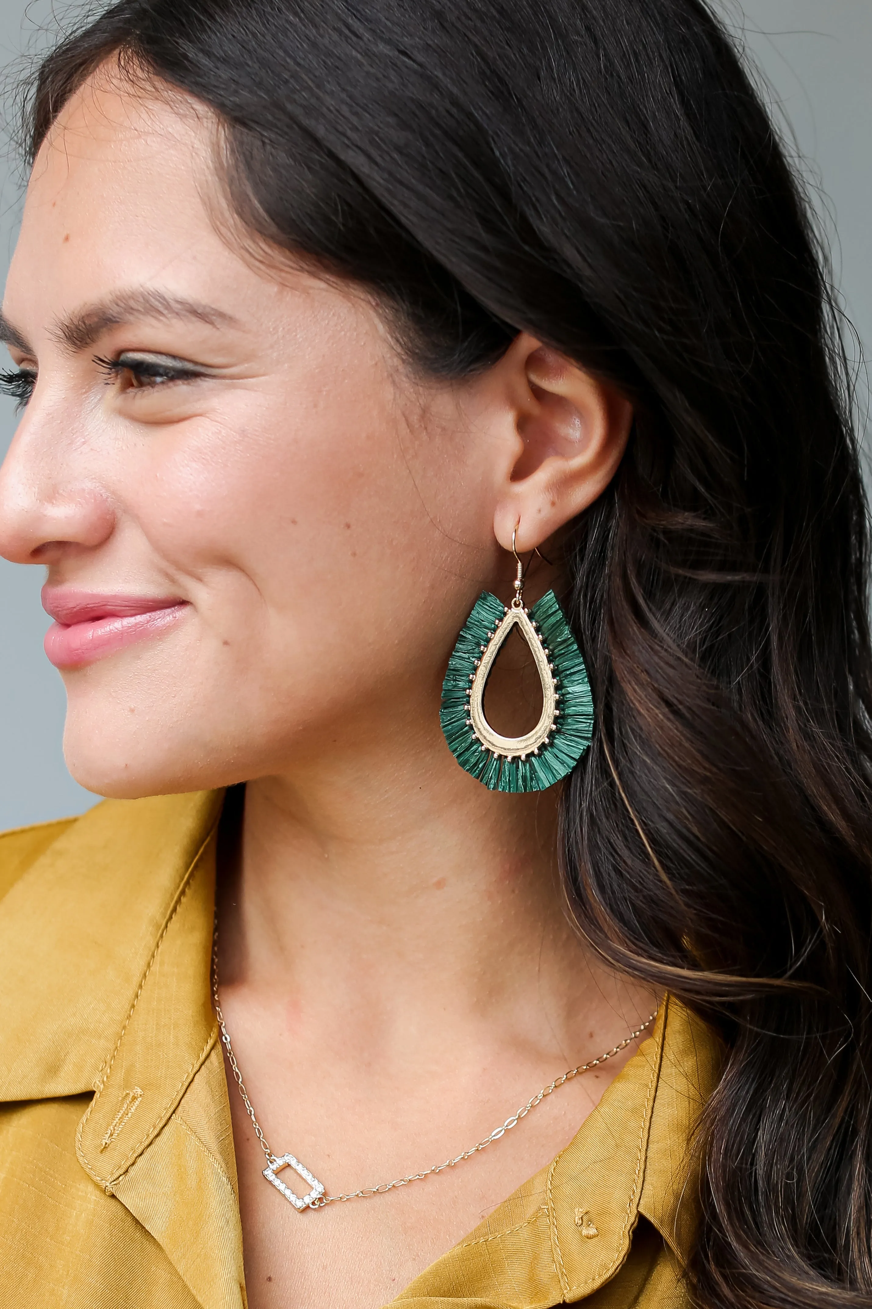 Rowan Fringe Teardrop Earrings