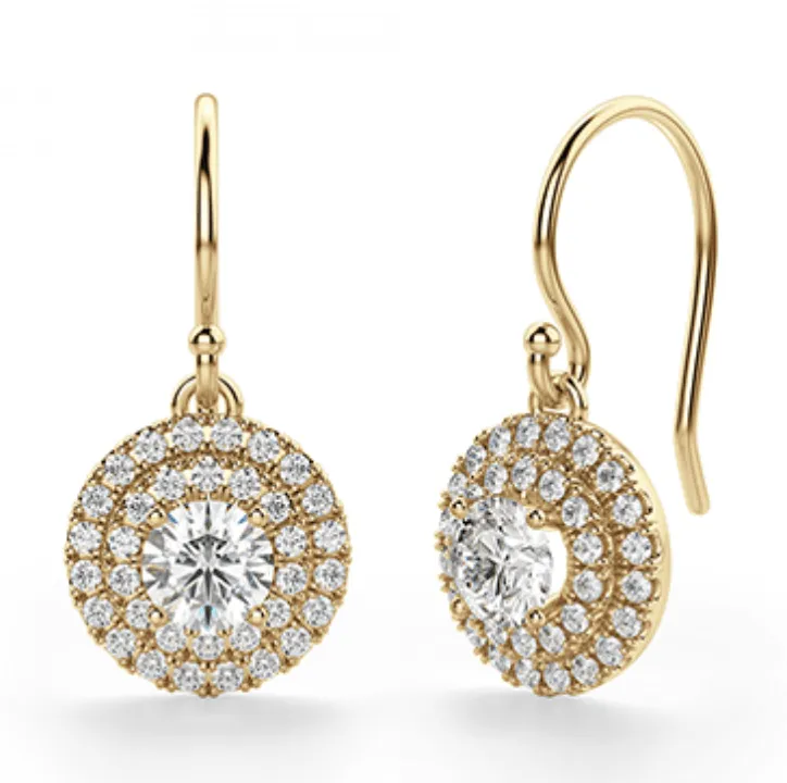 Rozalia Diamond Drop Earrings