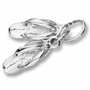 Sandals Charm In Sterling Silver