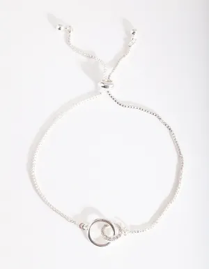 Silver Diamante Linked Bracelet