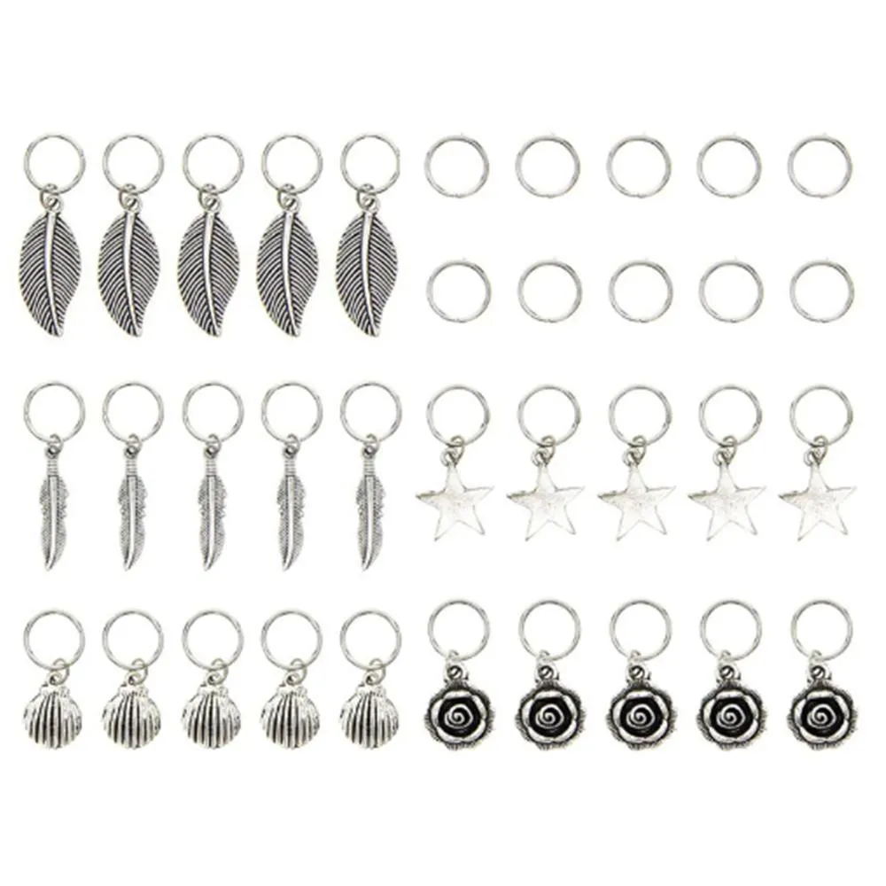 Silver Hair Rings Collection