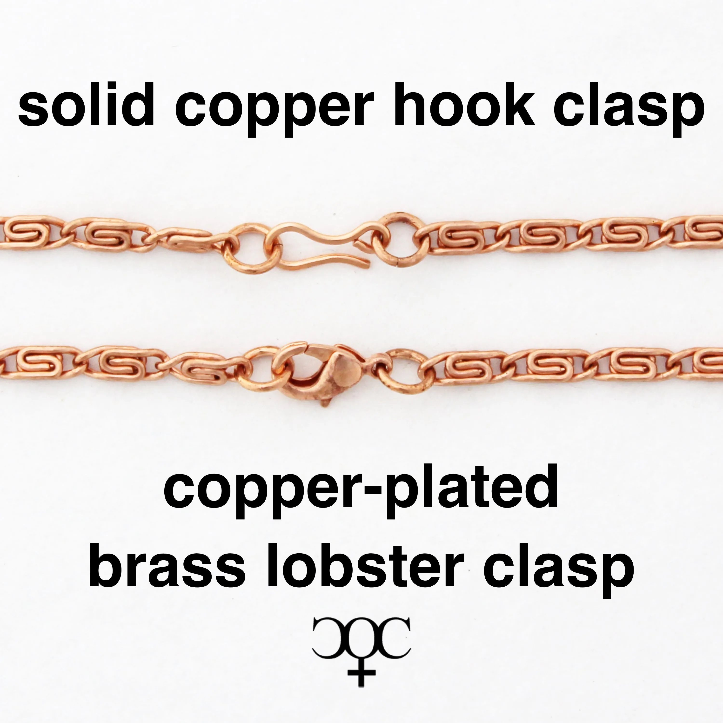 Solid Copper Bracelet Chain Celtic Copper Fine Scroll Chain Bracelet BC61 Solid Copper Celtic Bracelet Chain 3mm