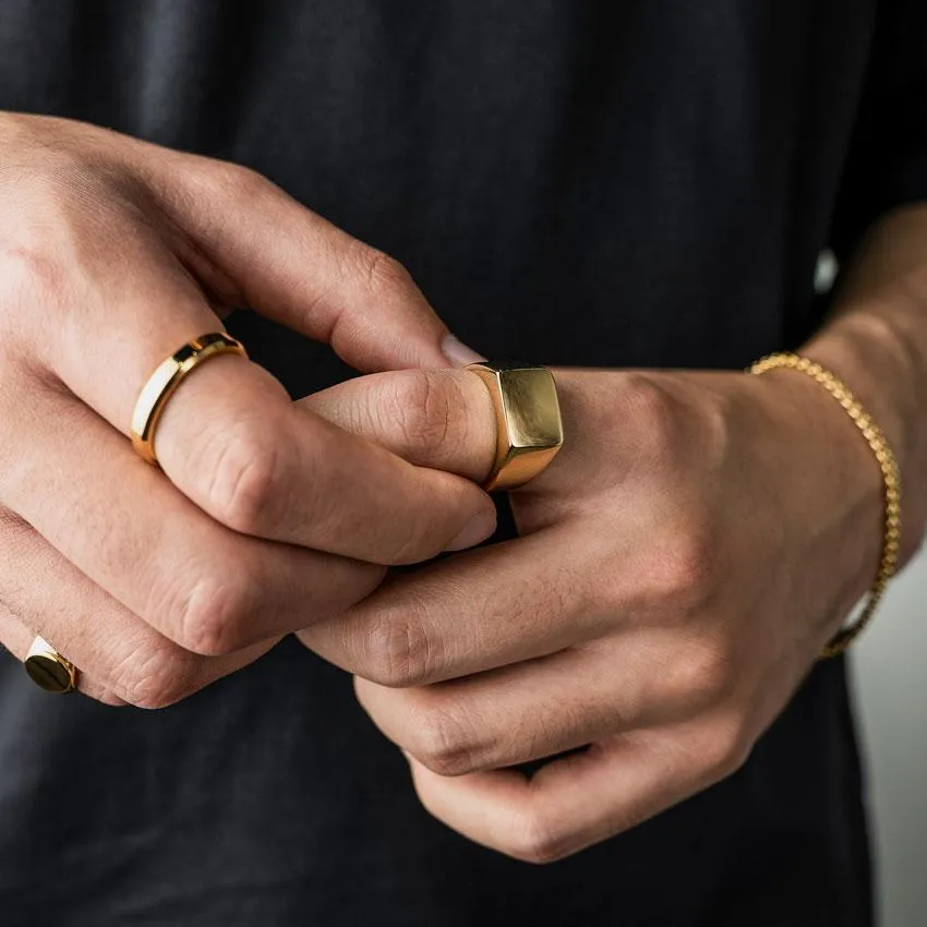 Solid Signet Ring (24kt Gold)