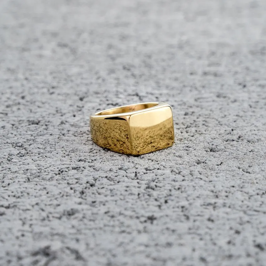 Solid Signet Ring (24kt Gold)