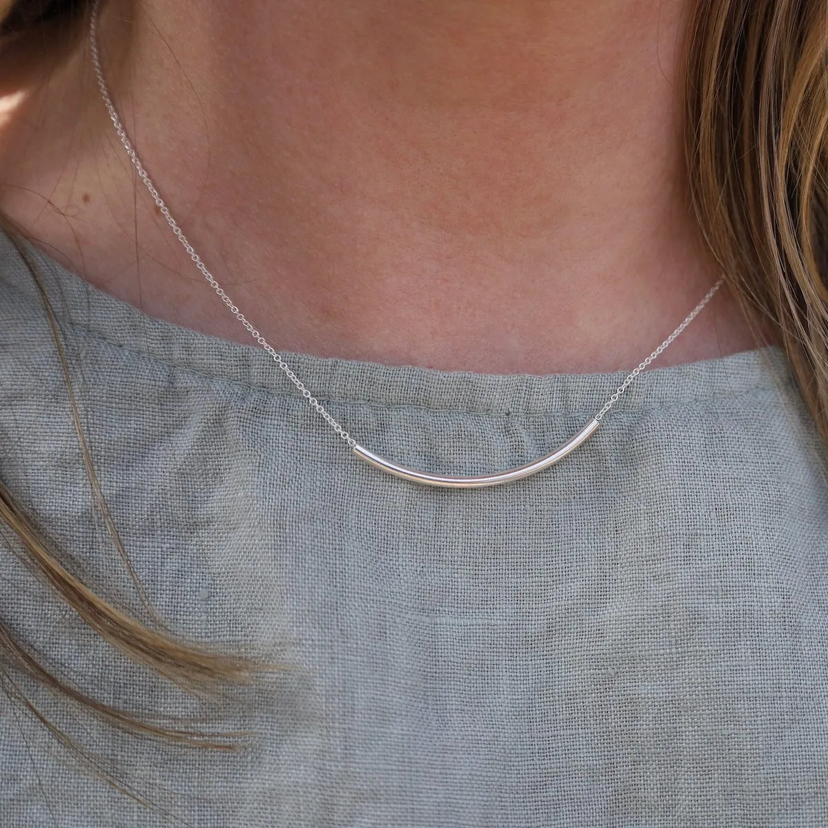 Sterling Silver Smooth as Silk Necklace