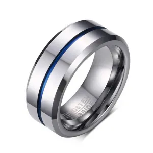 Stylish 8mm Tungsten Men's Wedding Band