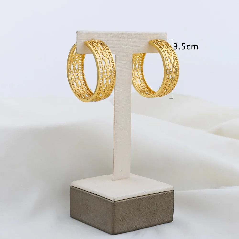 TEEK - Various Gold-Plated Copper Hoop Earrings