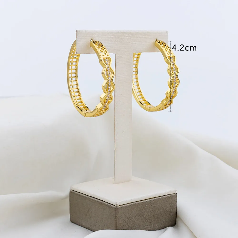 TEEK - Various Gold-Plated Copper Hoop Earrings