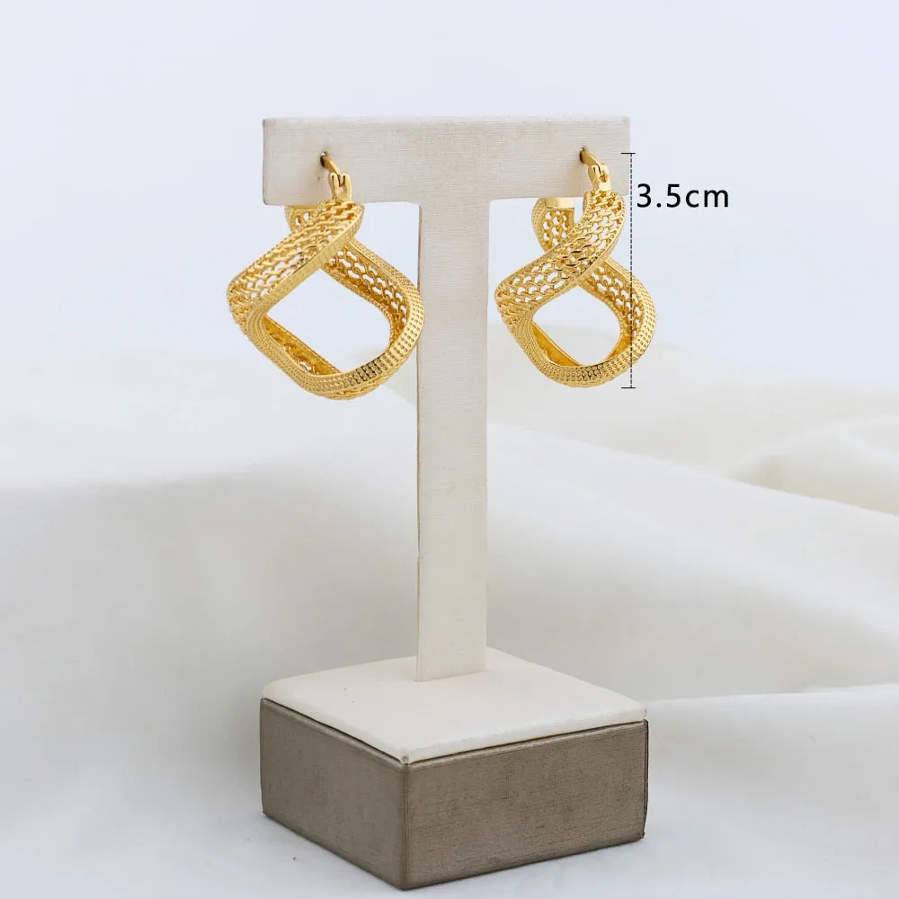 TEEK - Various Gold-Plated Copper Hoop Earrings