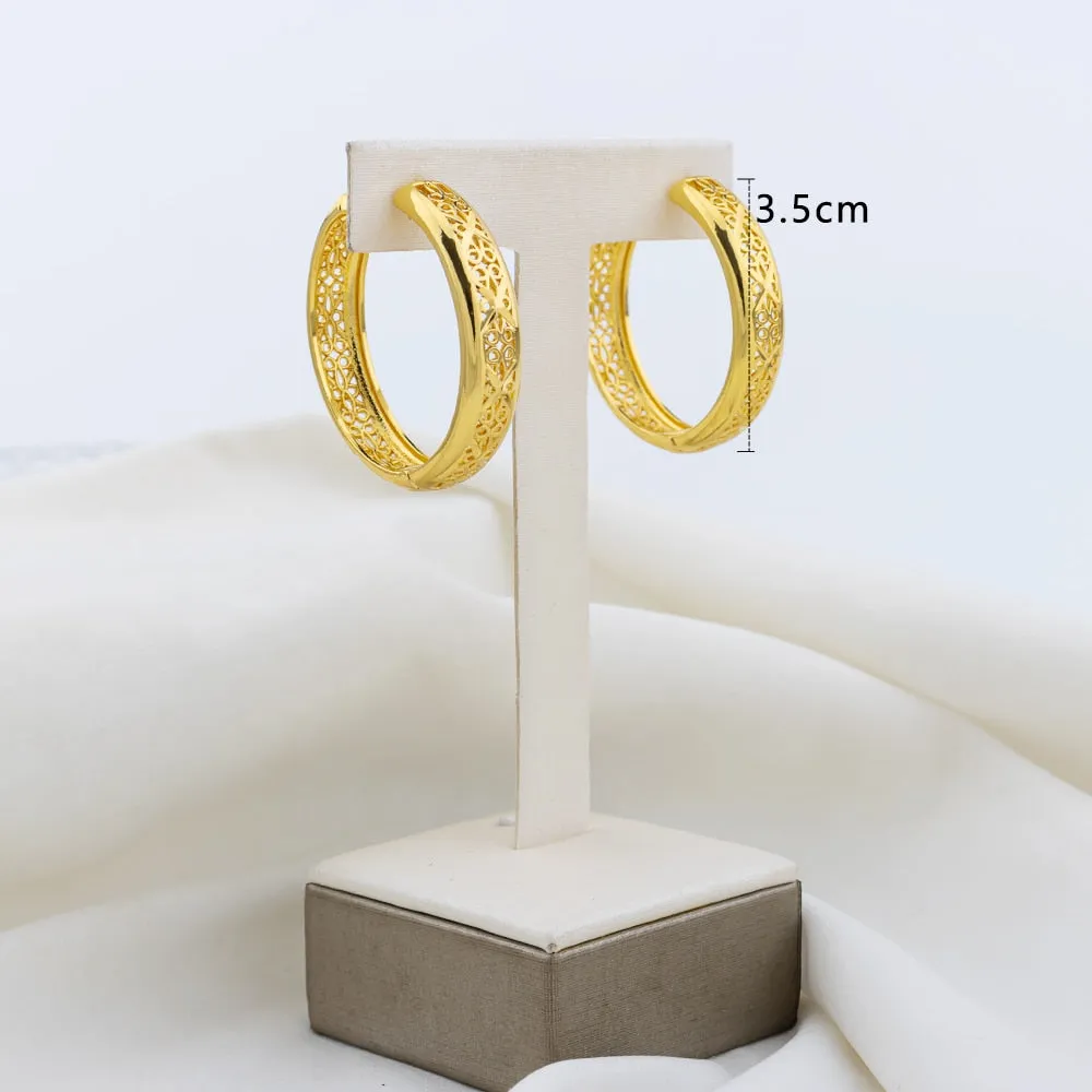 TEEK - Various Gold-Plated Copper Hoop Earrings