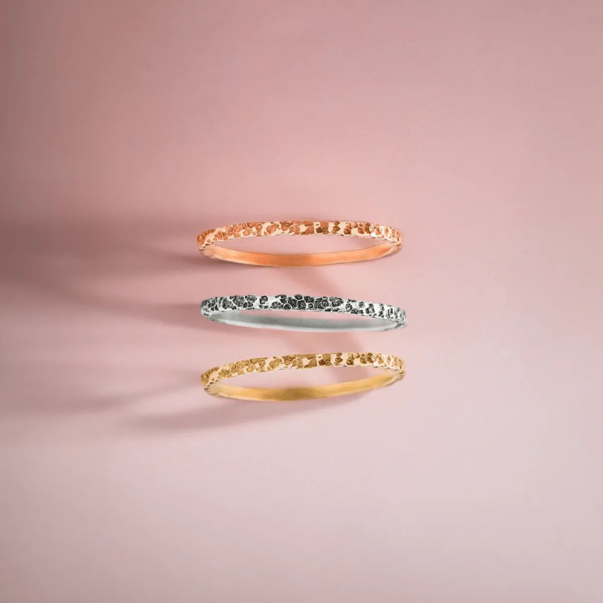 Trio of Boulder Stacking Rings