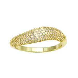 Wave Pave Band Ring